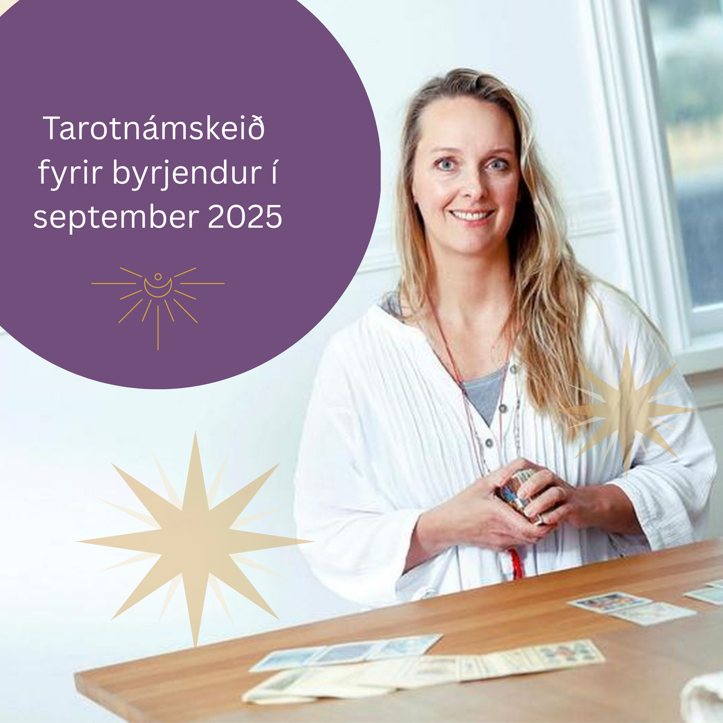 Allt um tarotspilin - námskeið í janúar 2026