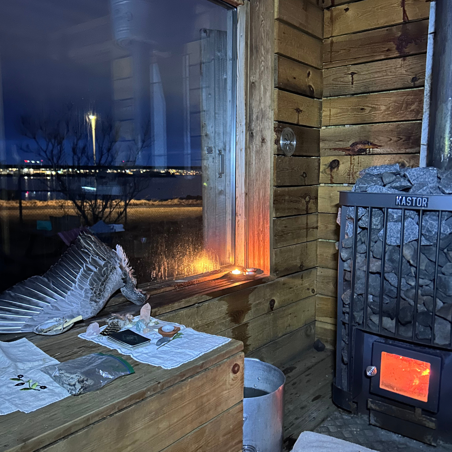 Nornagusa á fullu tungli í Bogamanni