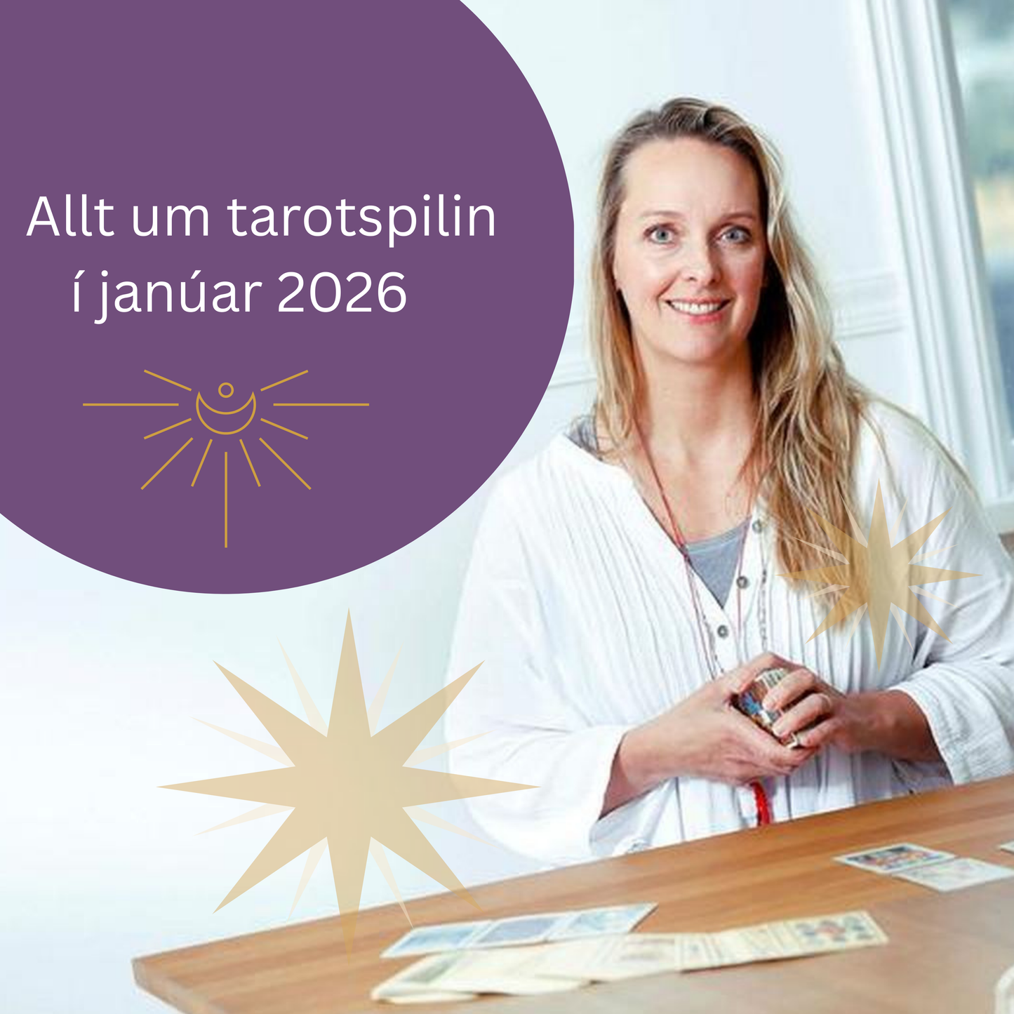 Tarotspilin til sjálfsræktar - námskeið fyrir byrjendur í janúar 2026
